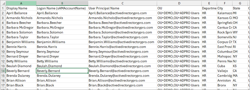 Setting Active Directory user attributes during account creation