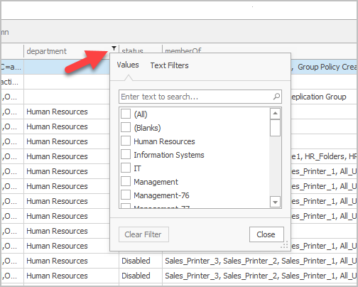 Choosing which Active Directory attributes to include in an export
