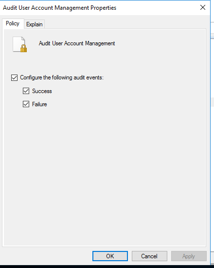 enable user account management
