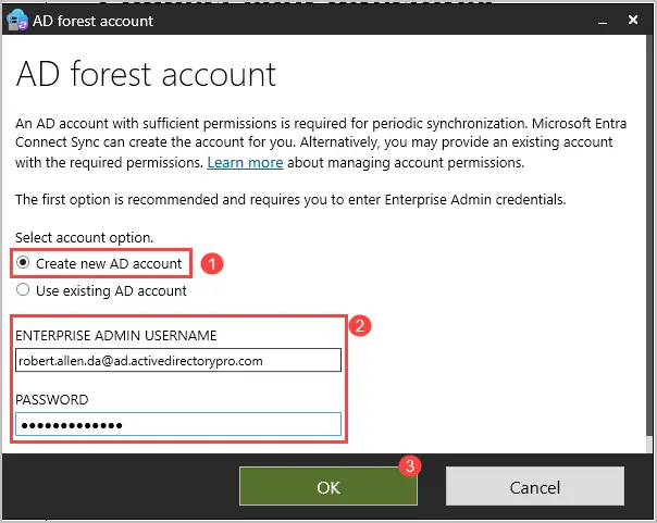 create new ad account