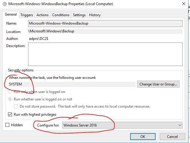 select system account