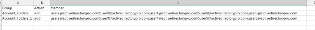 CSV with several members listed in one cell separated by semicolons
