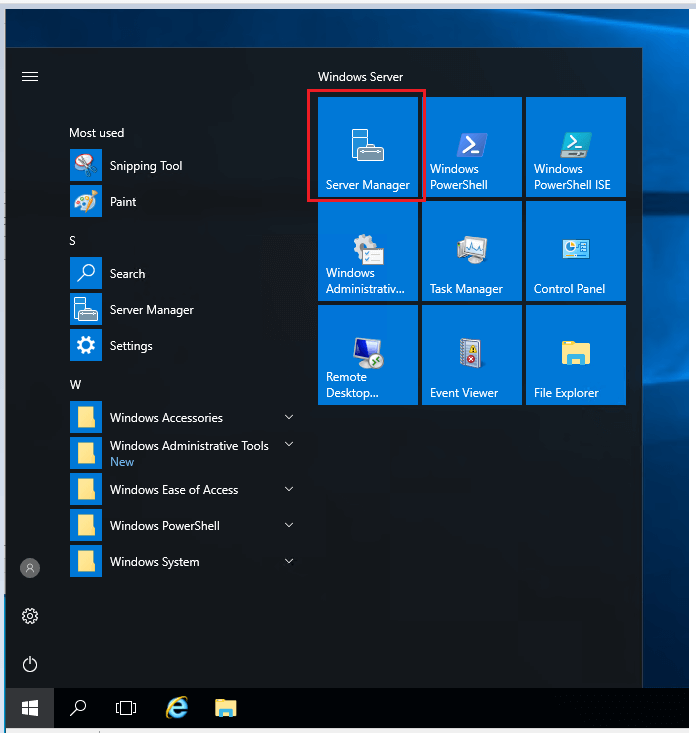 Server Manager dashboard open on the domain controller being demoted