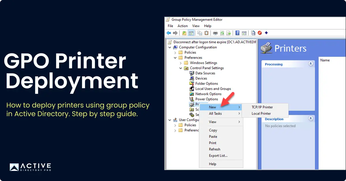 Deploy Printers With Group Policy