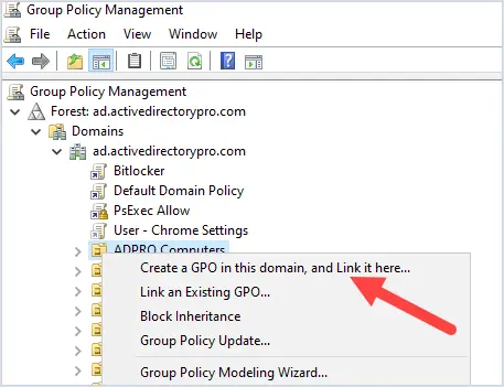 gpo config for rdp