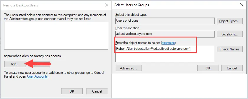 search for users
