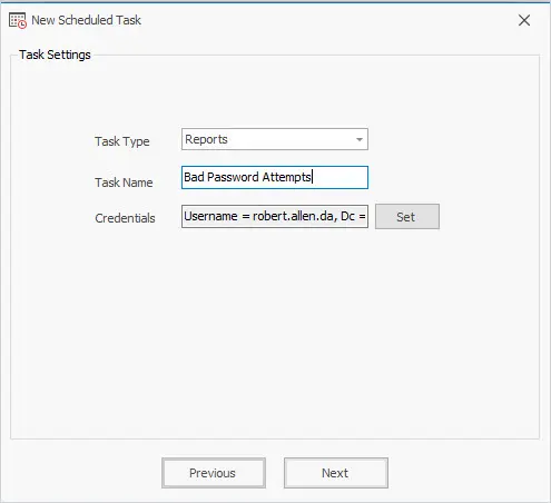 task name