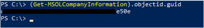 powershell Get-MSOLCompanyInformation