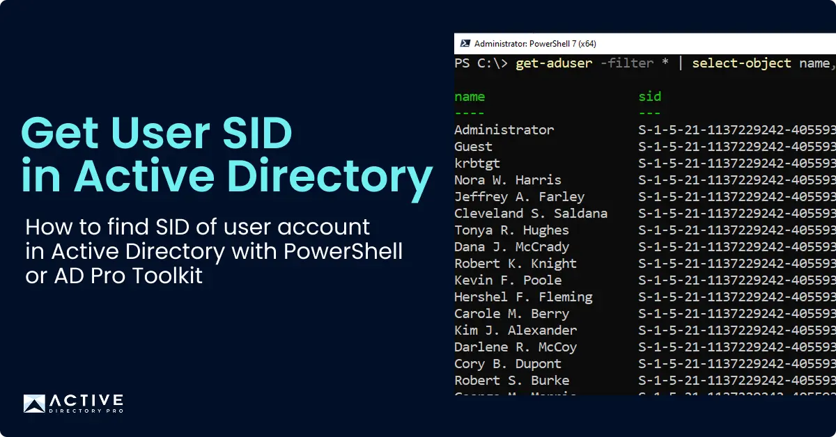 how to get user side in active directory