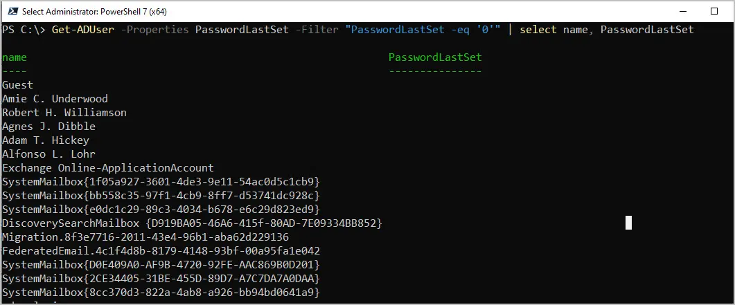 passwordlastset powershell