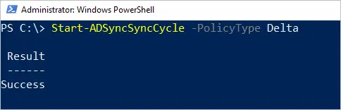 start adsync delta 
