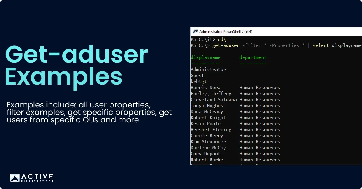 get-aduser powershell
