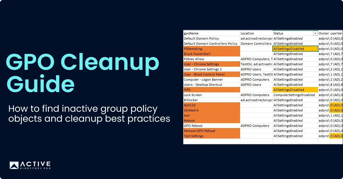 gpo cleanup guide