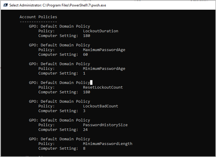 gpresult verbose output