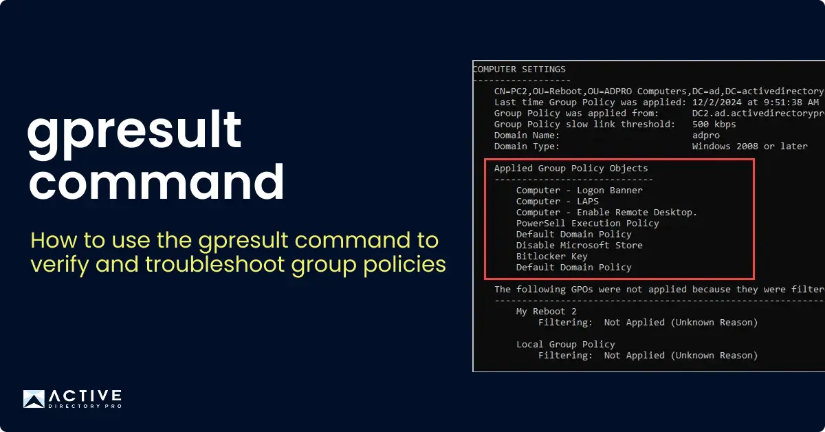 gpresult command