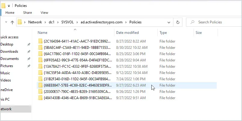sysvol directory