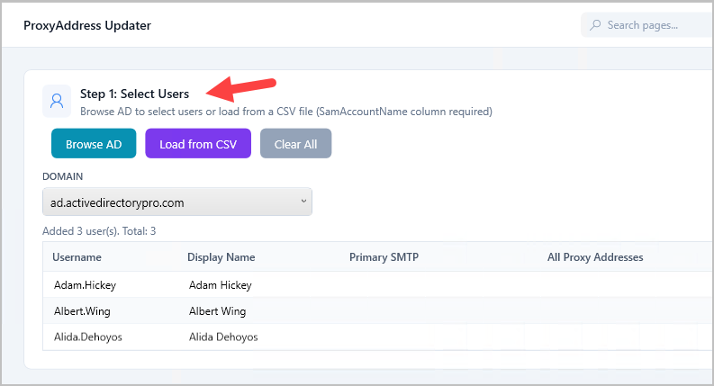 add proxyaddress with ad pro toolkit