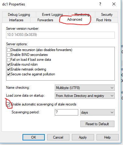 Enable automatic scavenging of state records