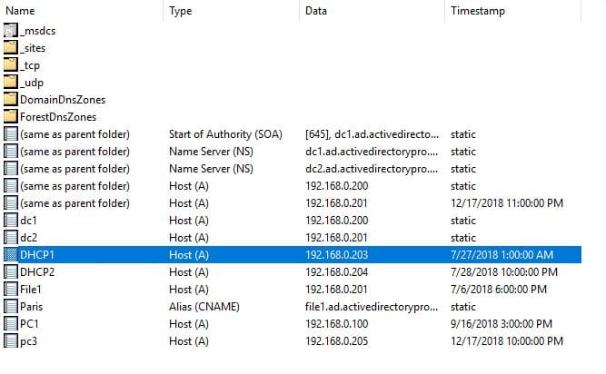 stale dns records