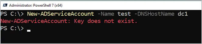 New-ADServiceAccount