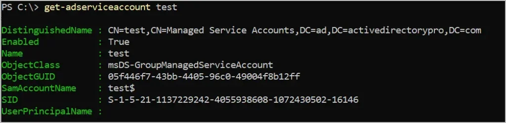 get-adserviceaccount