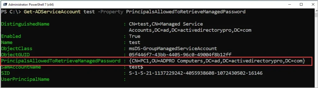 PrincipalsAllowedToRetrieveManagedPassword