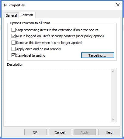 drive mapping properties