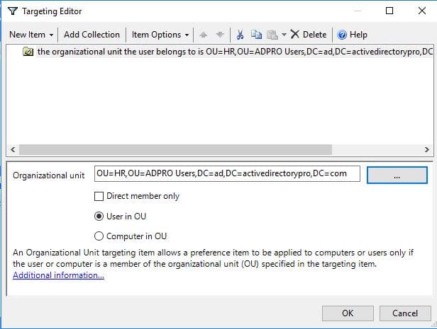 gpo targeting settings