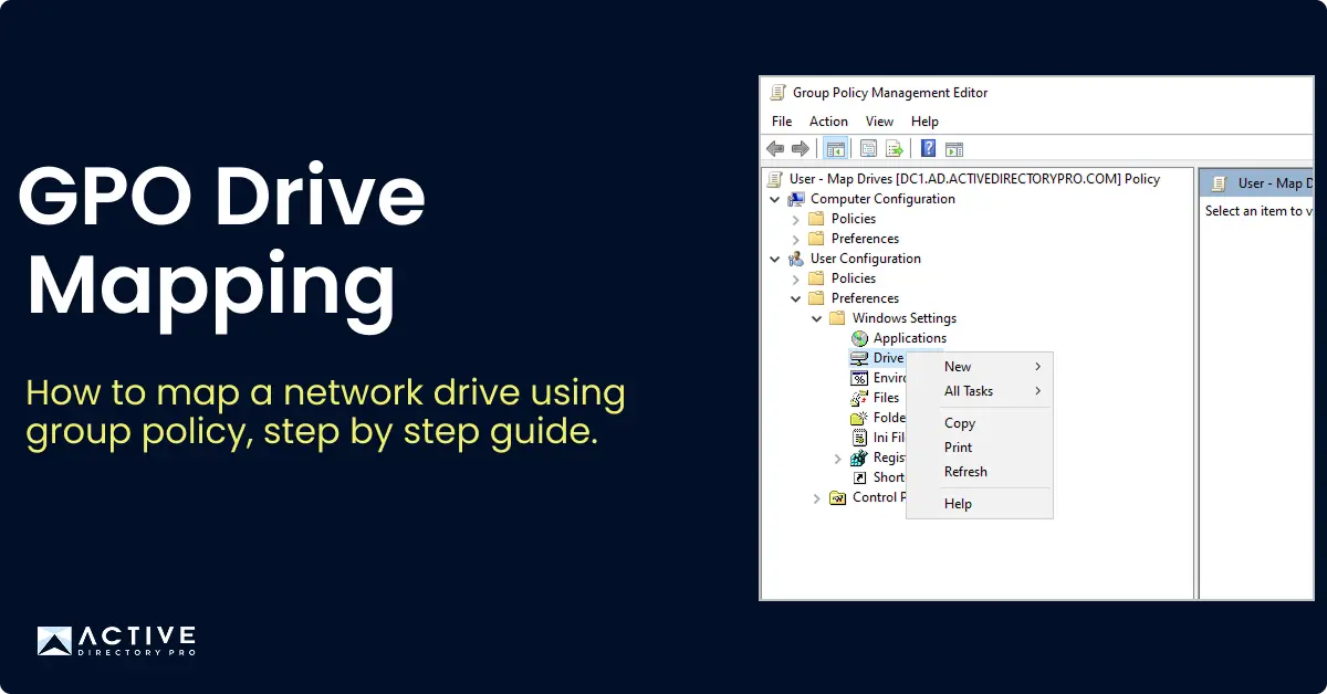 gpo map network drive