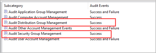 group membership audit policies