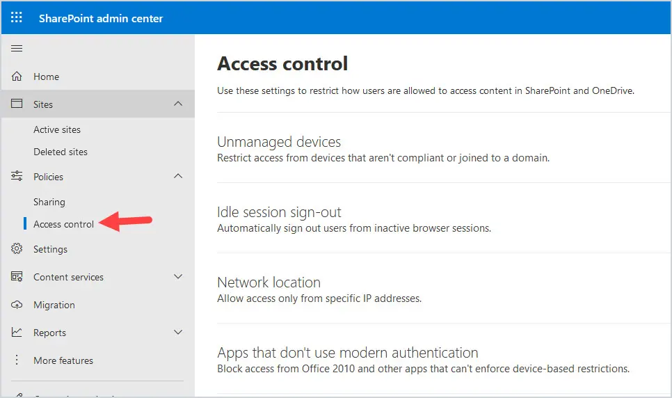 sharepoint access control