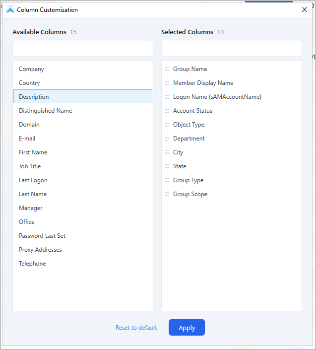 add user attributes to export