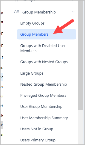 select group members report