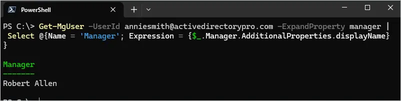 get azure user manager powershell