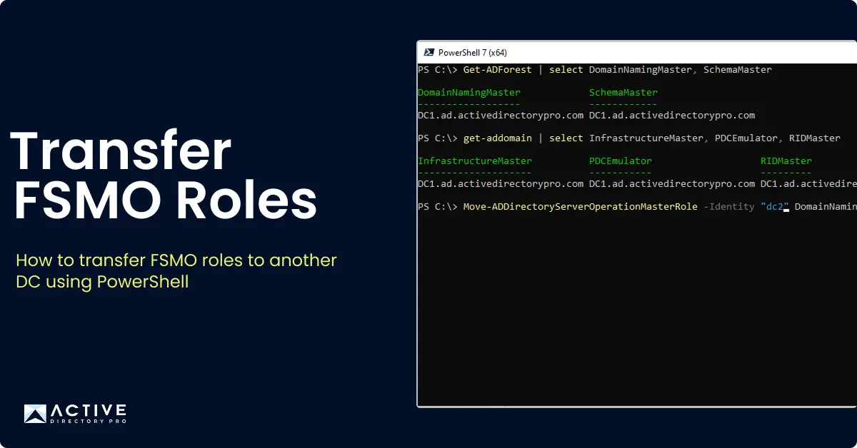 How to Transfer FSMO Roles (2 Easy Steps)