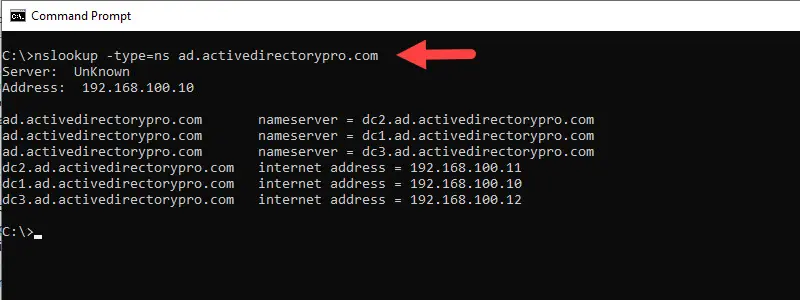 nameserver lookup