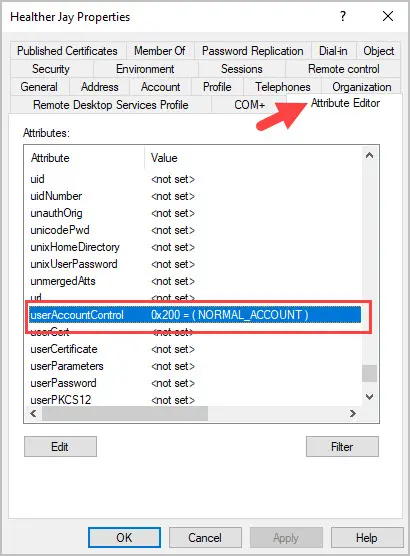 attribute editor