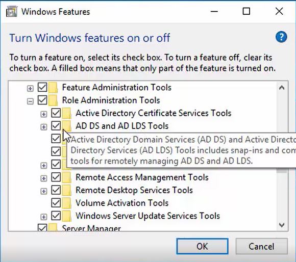 install active directory windows 10 2004