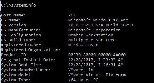 uptime server windows check command display boot filter