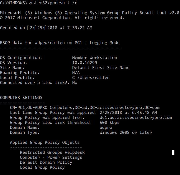 Gpresult Tool How To Check What Group Policy Objects Are Applied 2792