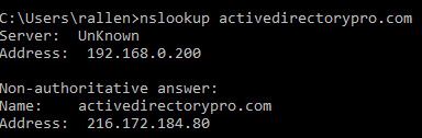 external nslookup tool