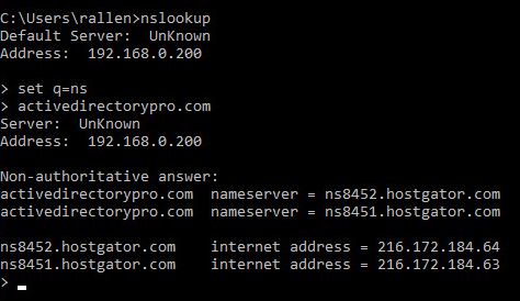 external nslookup tool