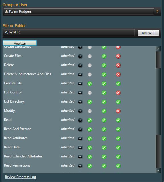 ntfs permissions reporter