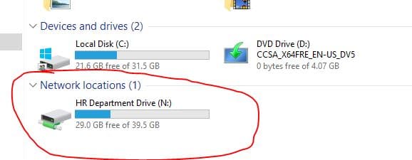 difference in netdrive 2 local drive vs networek drive