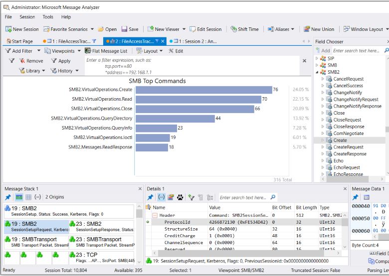 microsoft message analyzer