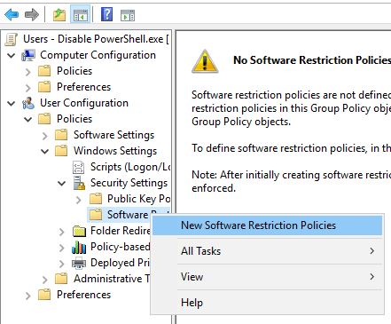 How To Disable Powershell With Group Policy
