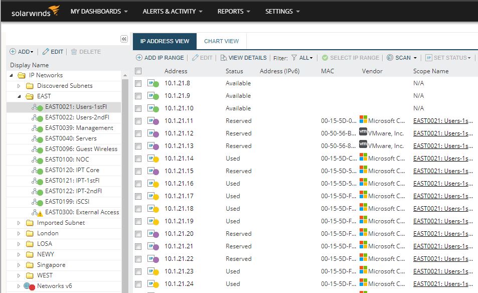 Mac address scanner