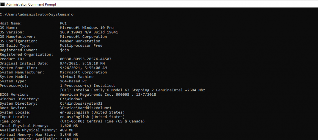 Configuring the Command Prompt Window