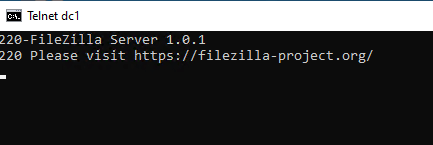 telnet filezilla