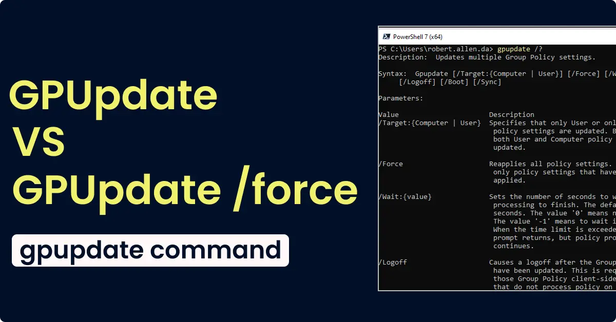gpupdate command